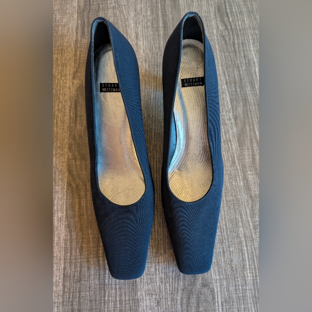 Stuart Weitzman Women's 8 Navy Blue Heels